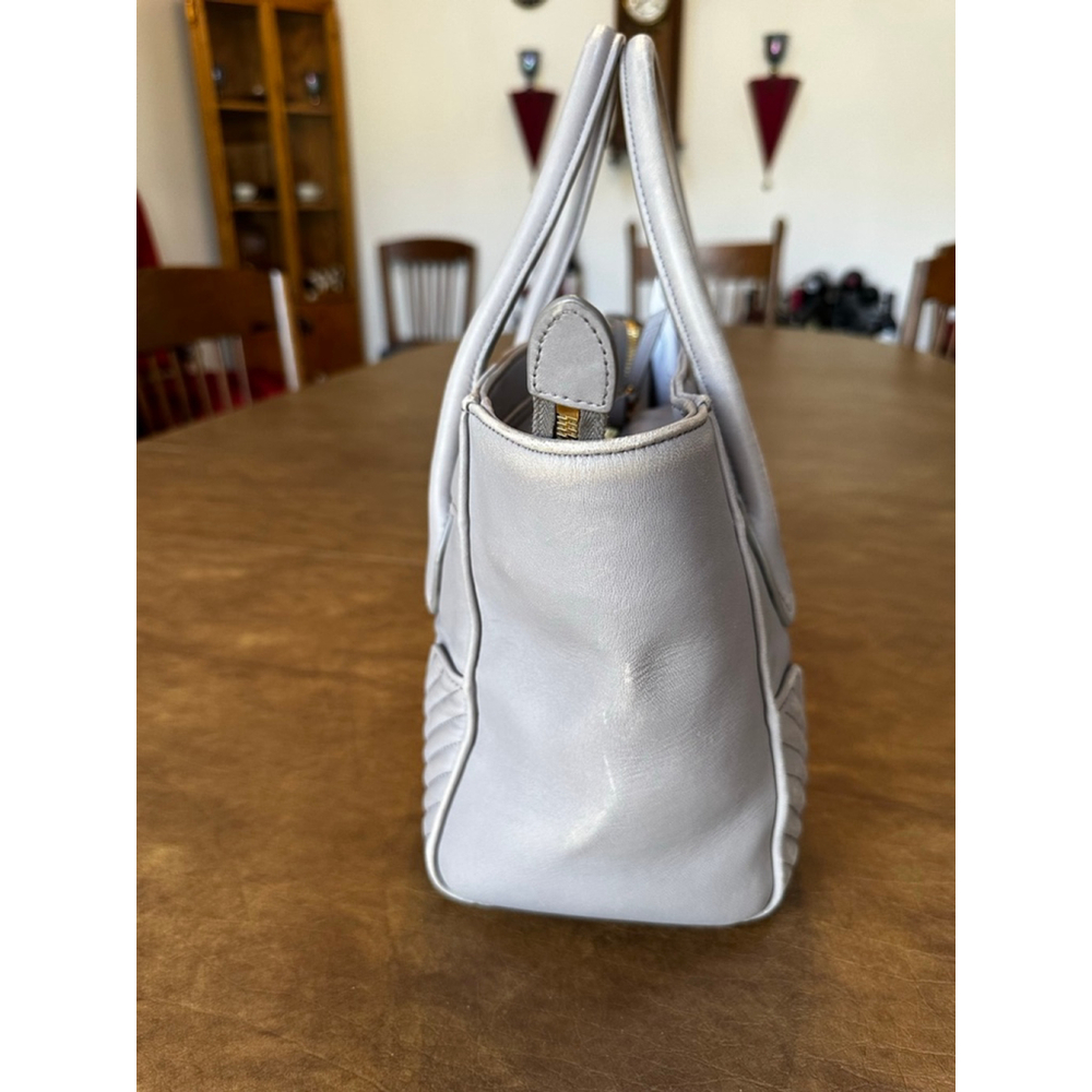 Miu Miu Beige Leather Tote Bag - Picture 5 of 14